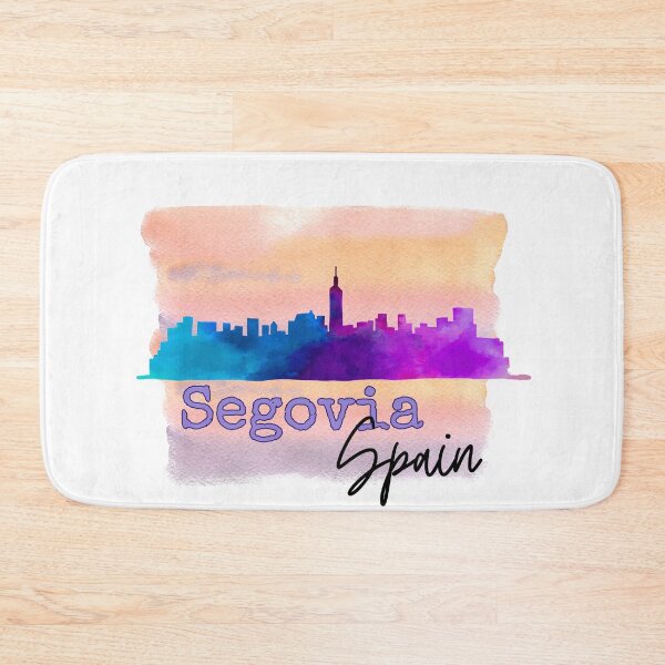 Item preview, Segovia Spain España City Skyline in Purple Watercolor  designed and sold by julyperson.