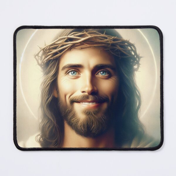 Item preview, Jesus Smiling , Jesus Christ , Jesus Face, Lord Christ, Christian designed and sold by stylishdzign.