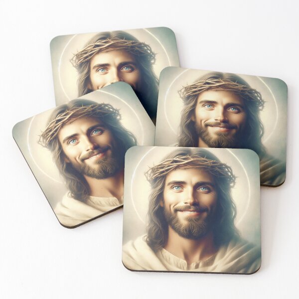 Item preview, Jesus Smiling , Jesus Christ , Jesus Face, Lord Christ, Christian designed and sold by stylishdzign.