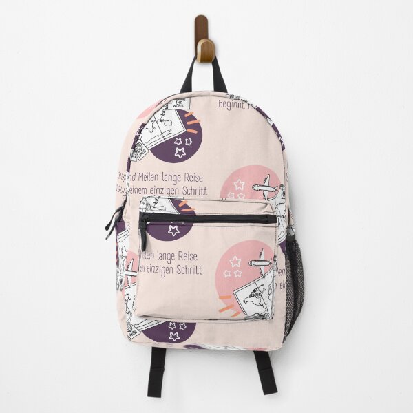 Item preview, Eine Reise von tausend Meilen beginnt mit einem einzigen Schritt | Pastel Pink Background designed and sold by RM-Journey.