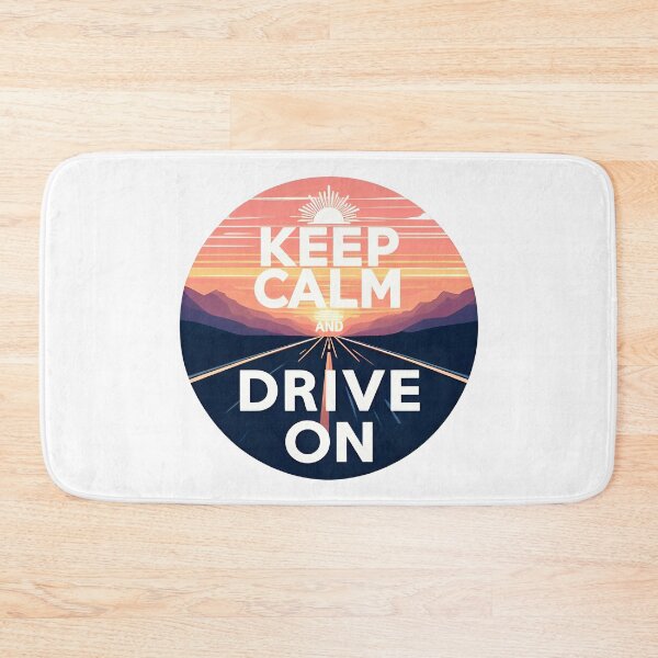 Item preview, Keep Calm Drive On Bumper sticker design designed and sold by SideKickCreates.