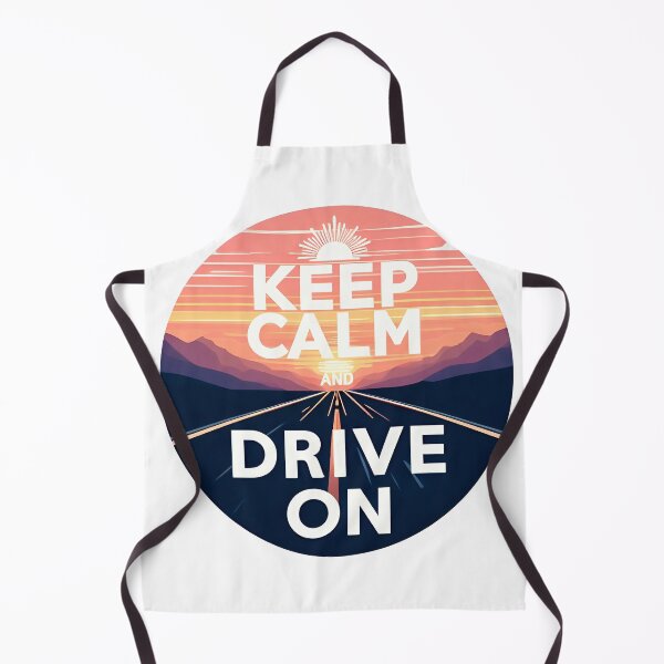 Item preview, Keep Calm Drive On Bumper sticker design designed and sold by SideKickCreates.