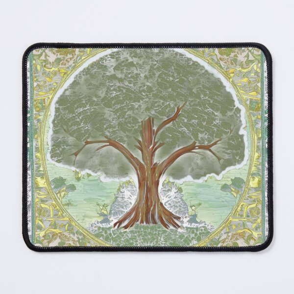 Item preview, Medieval design tree of life ren faire renaissance fair dead head festival green designed and sold by AuroraXGreen.