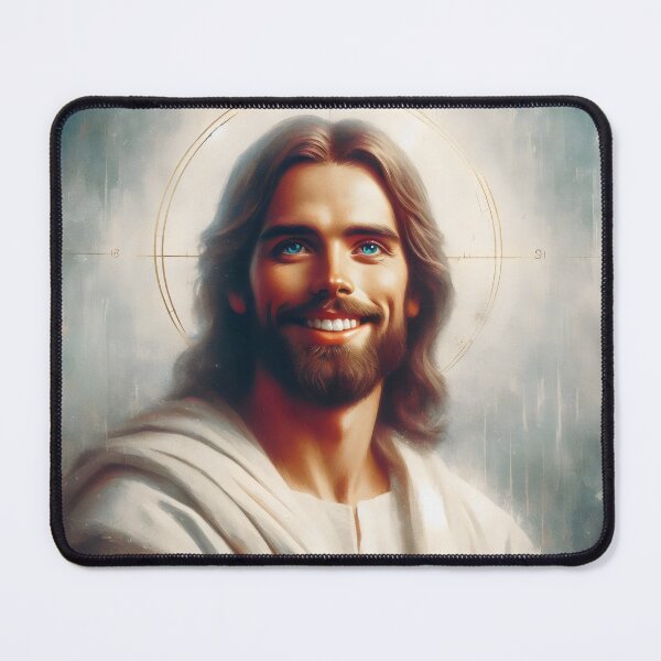 Item preview, Jesus Smiling , Jesus Christ , Jesus Face, Lord Christ, Christian designed and sold by stylishdzign.