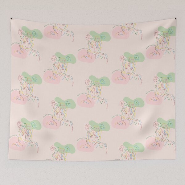 Item preview, Bleibe inspiriert, höre nie auf zu erschaffen | Pastel Pink Background designed and sold by RM-Journey.