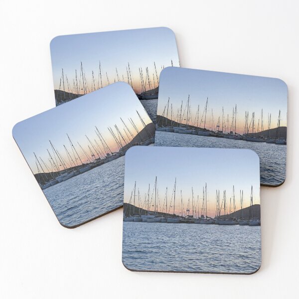 Item preview, Boat masts at sunset, Lipsi 2 designed and sold by paulboizot.