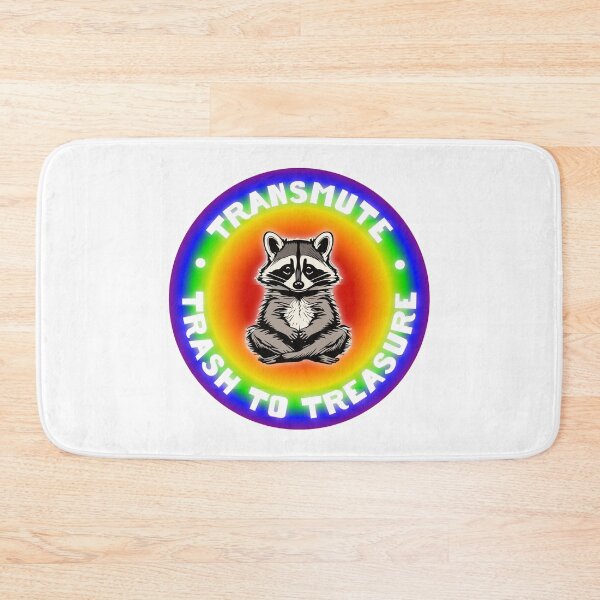 Item preview, Racoon Transmute Energy Trash to Treasure designed and sold by ArtPuffen.