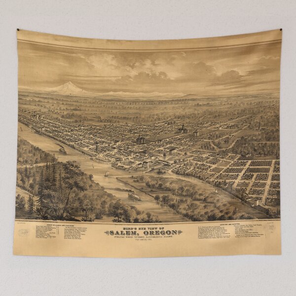 Item preview, Salem, Oregon (1876) designed and sold by allhistory.