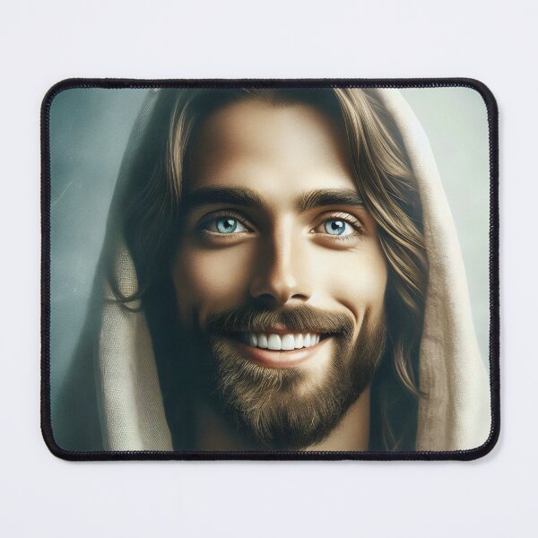 Item preview, Jesus Smiling , Jesus Christ , Jesus Face, Lord Christ, Christian designed and sold by stylishdzign.