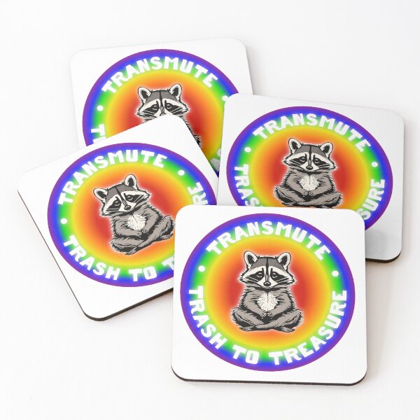 Item preview, Racoon Transmute Energy Trash to Treasure designed and sold by ArtPuffen.