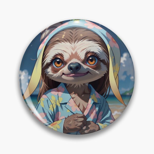 Artikelvorschau, Cute Sloth On The Beach entworfen und verkauft von TheArtOfPat.