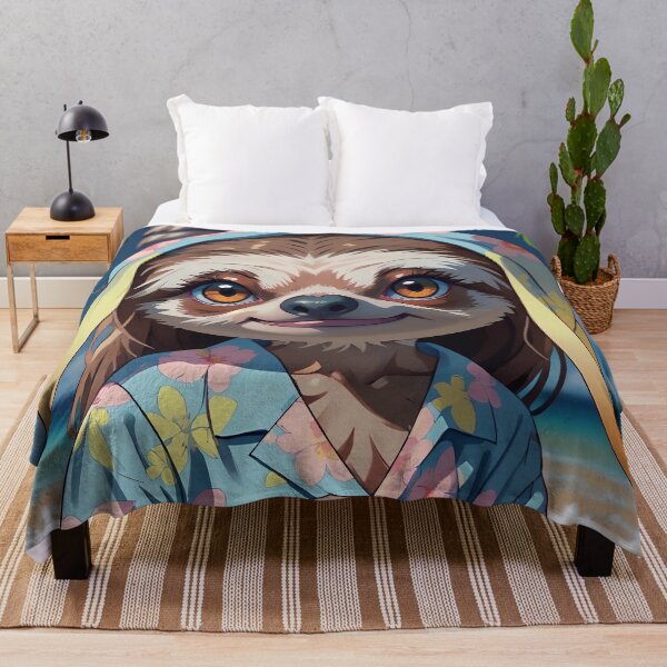 Item preview, Cute Sloth On The Beach designed and sold by TheArtOfPat.