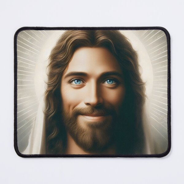 Item preview, Jesus Smiling , Jesus Christ , Jesus Face, Lord Christ, Christian designed and sold by stylishdzign.