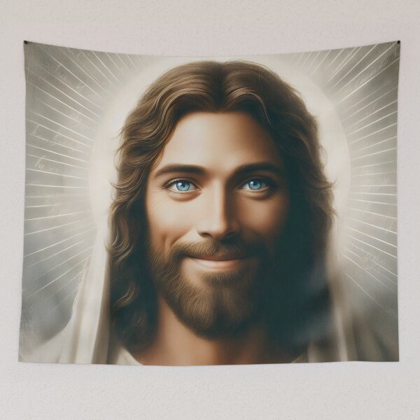 Item preview, Jesus Smiling , Jesus Christ , Jesus Face, Lord Christ, Christian designed and sold by stylishdzign.