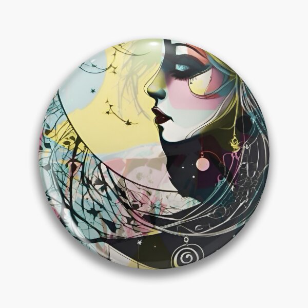 Item preview, Lady In The Moon designed and sold by PaintedPageD.