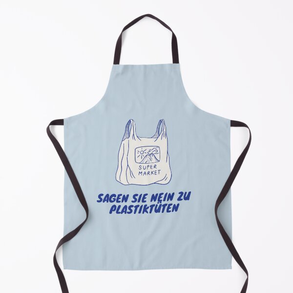 Item preview, SAG NEIN ZU PLASTIKTÜTE | Pastel Blue Background designed and sold by RM-Journey.
