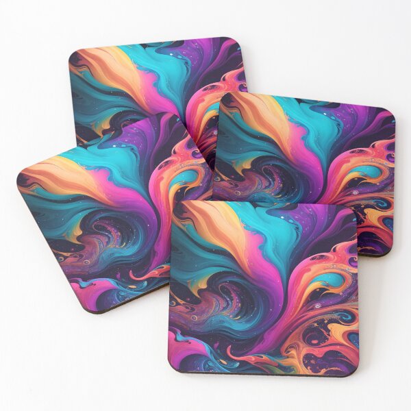 Item preview, Vibrant Abstract Artwork: A Dance of Colors Unleashing Creative Energy and Imagination designed and sold by PillowTalkyZone.