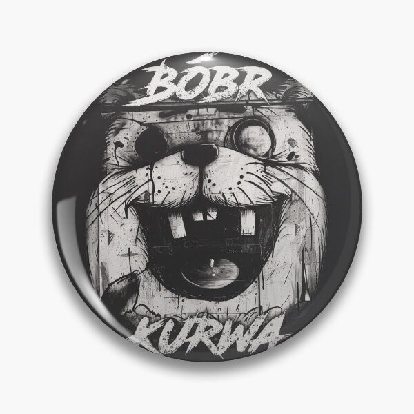Artikelvorschau, Bóbr Ku&wa - Grimmiges schwarz-weißes Graffiti, Bober, Biber, Bóbr, Boberek entworfen und verkauft von SculpterioShop.