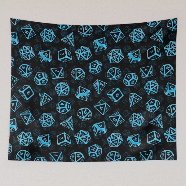 Item preview, D20 Dice Set Pattern (Blue) designed and sold by MaratusFunk.