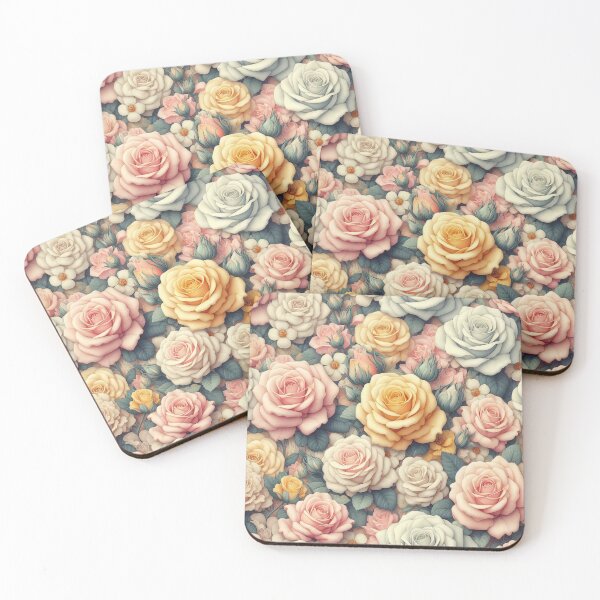 Item preview, Vintage Rose Garden A Palette of Pastel Elegance designed and sold by ArtComixHaven.