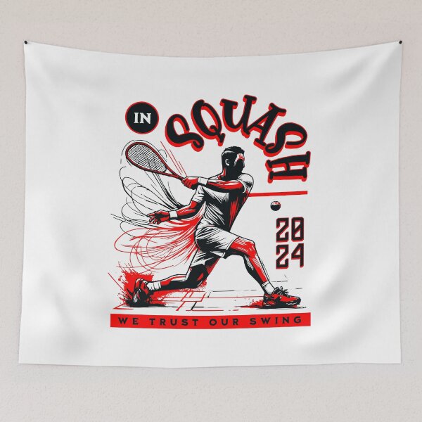 Item preview, Squash player designed and sold by Graffik-Peeps.