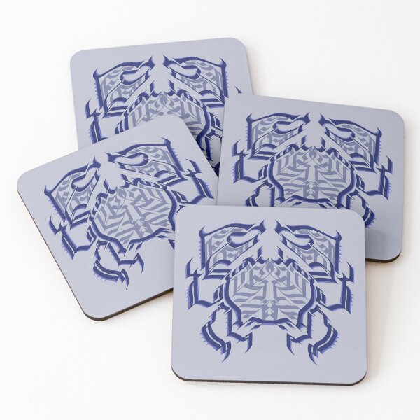 Item preview, Crab Drawing Tattoo Calligraphy Style designed and sold by LaboLoca.