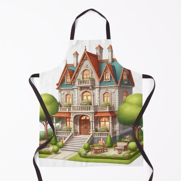 Item preview, Charming Mansion - Elegant Architecture Art Print designed and sold by lloreleya.