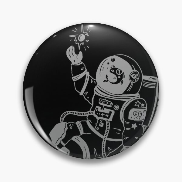 Item preview, Astronautical: fish in a spacesuit (gray) designed and sold by TheDoodlemancer.