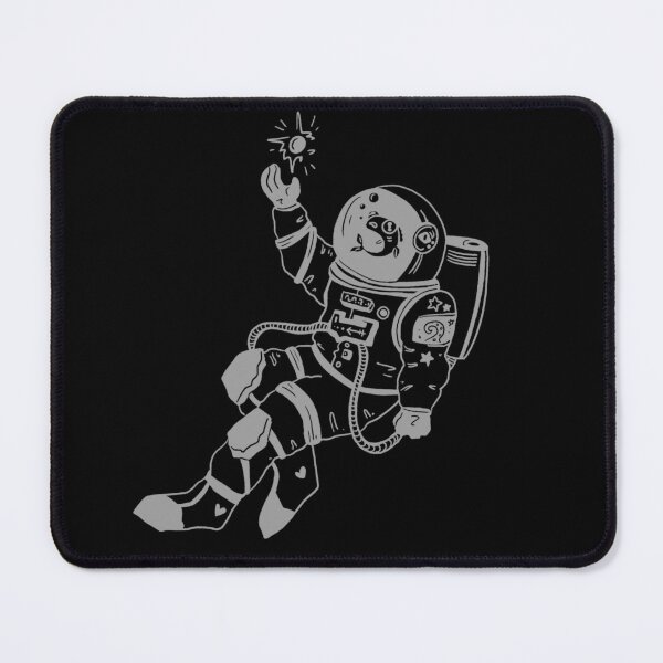 Item preview, Astronautical: fish in a spacesuit (gray) designed and sold by TheDoodlemancer.