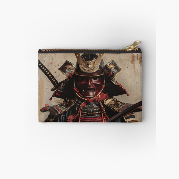 Item preview, In the Eyes of Honor: Intense Close-up of a Samurai in Traditional Gear designed and sold by Mullet Monkey.