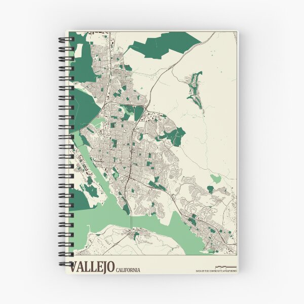 Item preview, Vallejo Street Map designed and sold by mapsbymo.