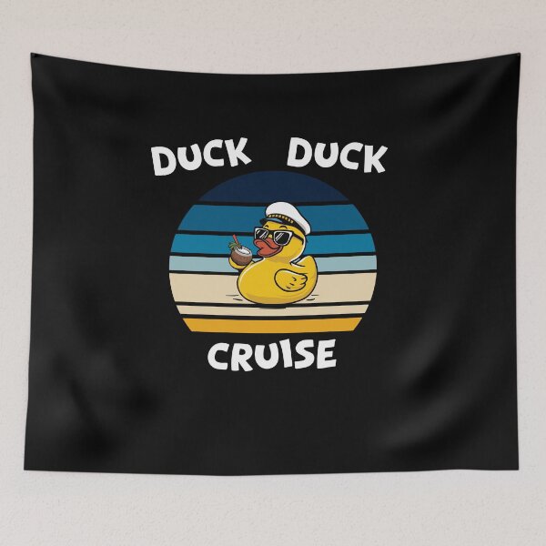 Item preview, Duck Duck Cruise Retro Sunset Cruise Duck designed and sold by Inspire-DuDe.
