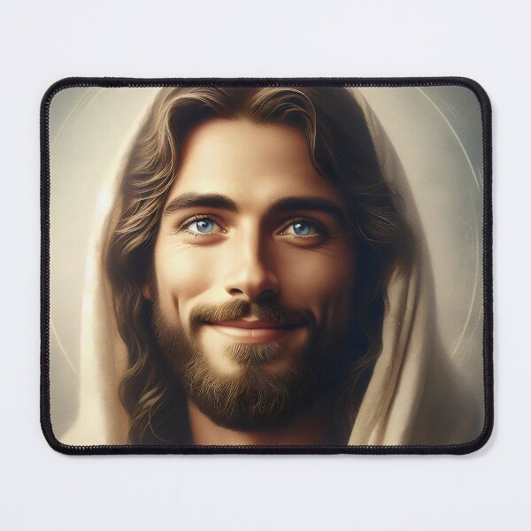 Item preview, Jesus Smiling , Jesus Christ , Jesus Face, Lord Christ, Christian designed and sold by stylishdzign.