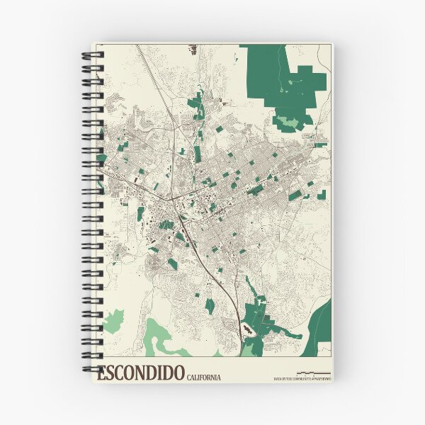 Item preview, Escondido Street Map designed and sold by mapsbymo.
