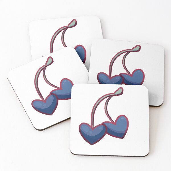 Item preview, Blue Heart Cherry Sticker designed and sold by Maidens-Shop.