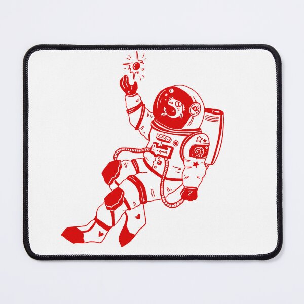 Item preview, Astronautical: fish in a spacesuit (red and white) designed and sold by TheDoodlemancer.