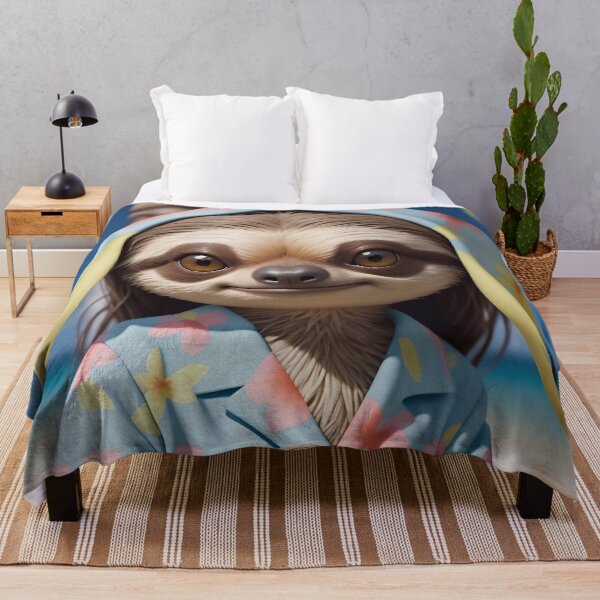 Item preview, Cute Sloth On The Beach designed and sold by TheArtOfPat.