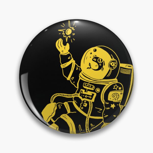Item preview, Astronautical: fish in a spacesuit (yellow) designed and sold by TheDoodlemancer.