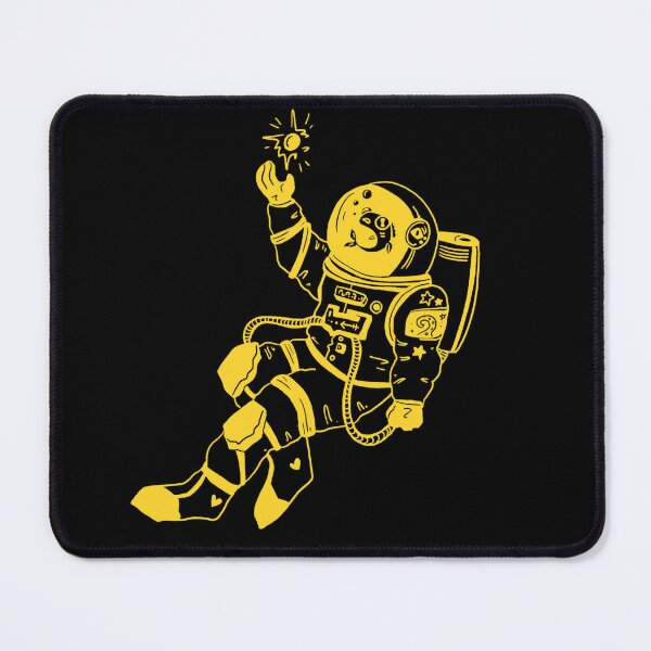 Item preview, Astronautical: fish in a spacesuit (yellow) designed and sold by TheDoodlemancer.