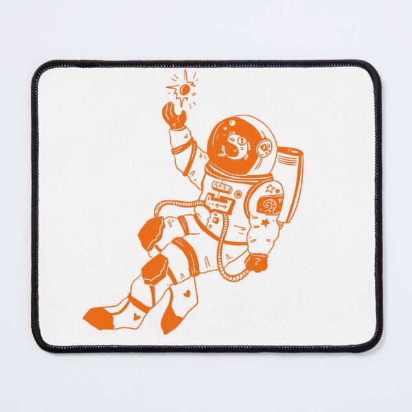 Item preview, Astronautical: fish in a spacesuit (orange and white) designed and sold by TheDoodlemancer.