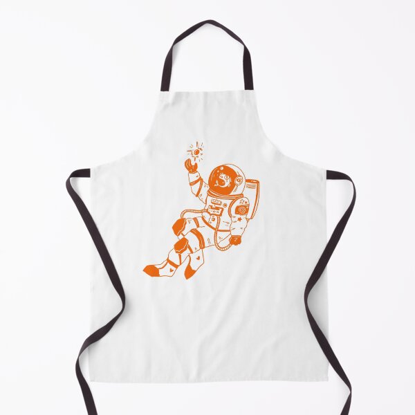 Item preview, Astronautical: fish in a spacesuit (orange and white) designed and sold by TheDoodlemancer.