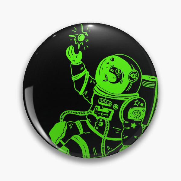 Item preview, Astronautical: fish in a spacesuit (green and black) designed and sold by TheDoodlemancer.