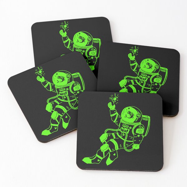 Item preview, Astronautical: fish in a spacesuit (green and black) designed and sold by TheDoodlemancer.