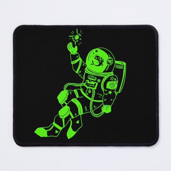 Item preview, Astronautical: fish in a spacesuit (green and black) designed and sold by TheDoodlemancer.
