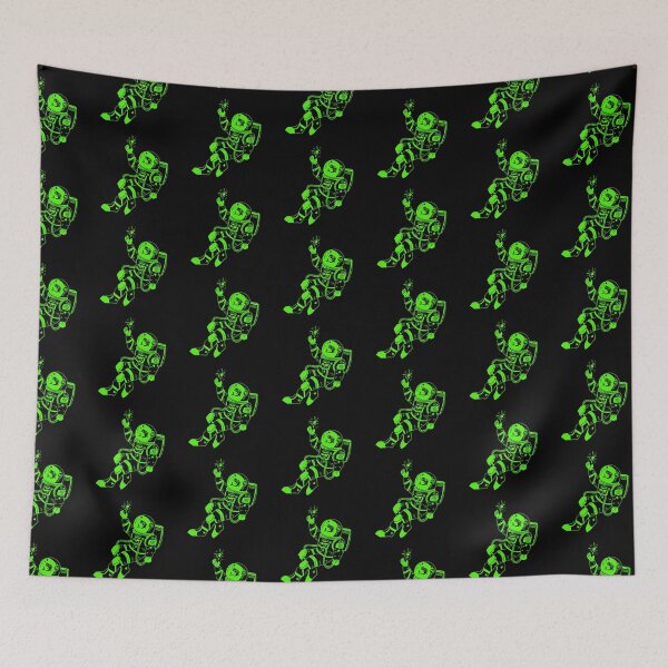 Item preview, Astronautical: fish in a spacesuit (green and black) designed and sold by TheDoodlemancer.