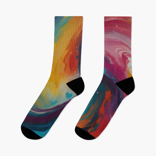 Item preview, Vibrant Abstract Artwork: A Dance of Colors Unleashing Creative Energy and Imagination designed and sold by PillowTalkyZone.