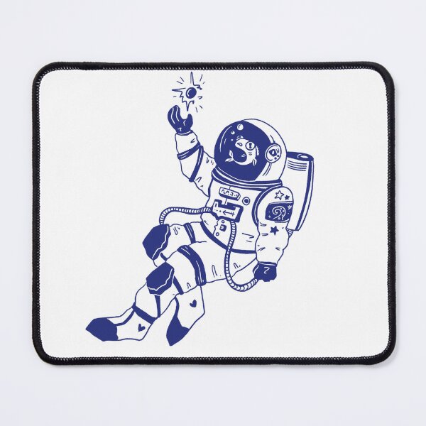 Item preview, Astronautical: fish in a spacesuit (navy and white) designed and sold by TheDoodlemancer.