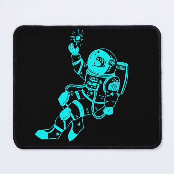 Item preview, Astronautical: fish in a spacesuit (cyan and black) designed and sold by TheDoodlemancer.