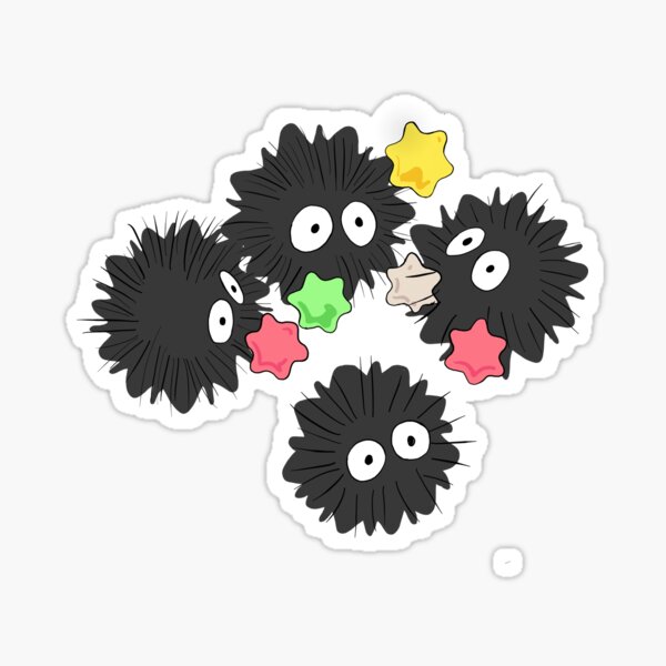 Item preview, Wandering soot (makkuro kurosuke) Cute black fluffs designed and sold by VickyUrsini.