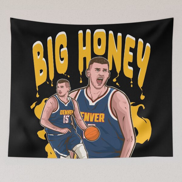 Item preview, Nikola Jokic Big Honey Cartoon designed and sold by RatTrapTees.